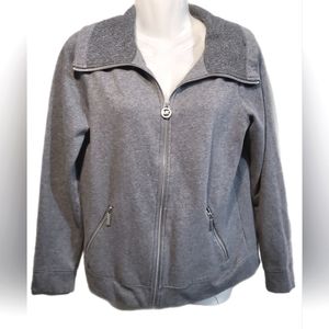 Michael Kors Grey Zipup Sweat Shirt Size XS